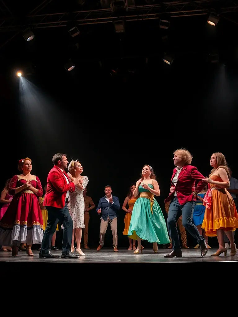 A captivating image from a theatrical play previously staged at ODYSSEE THEATRE DURANCE, showcasing actors in costume and a dramatic scene.